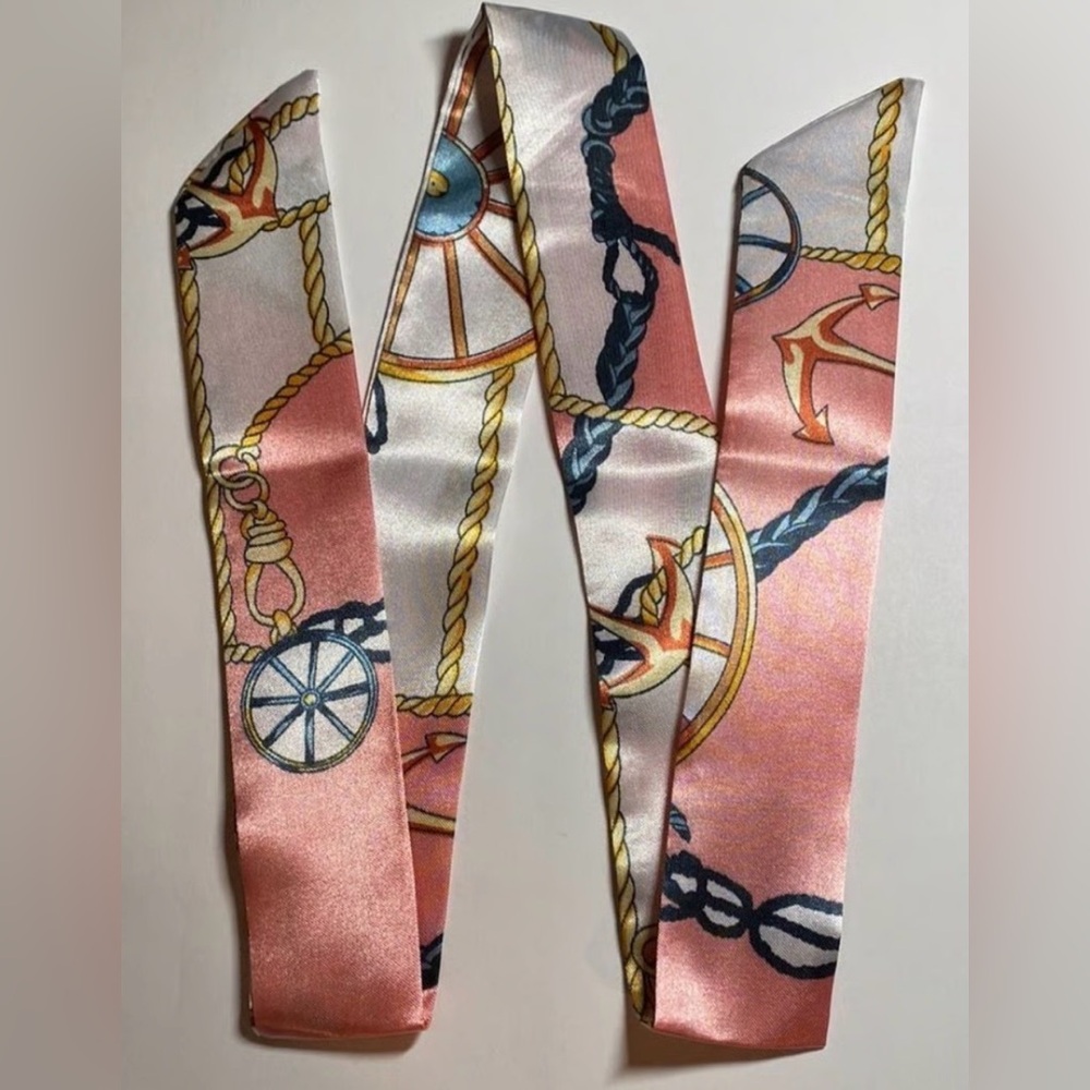NEW Elegant Pink Nautical Women's Decorative Handbag Twilly
